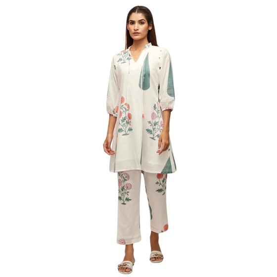 Women Printed A-Line Kurta Set